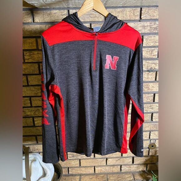 ‎Nebraska 1/4th zip pullover - Picture 1 of 6